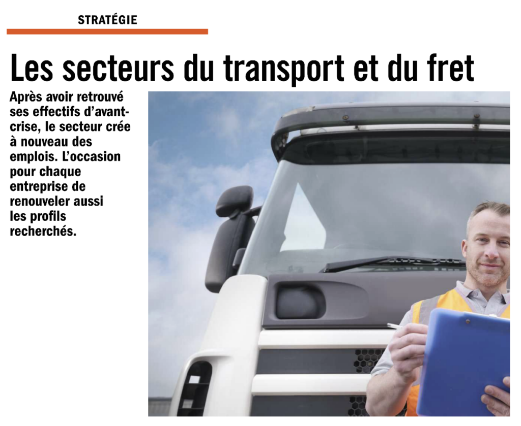 Extrait d'article accompagné d'un chauffeur et son camion