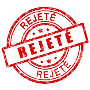 Candidature rejetée